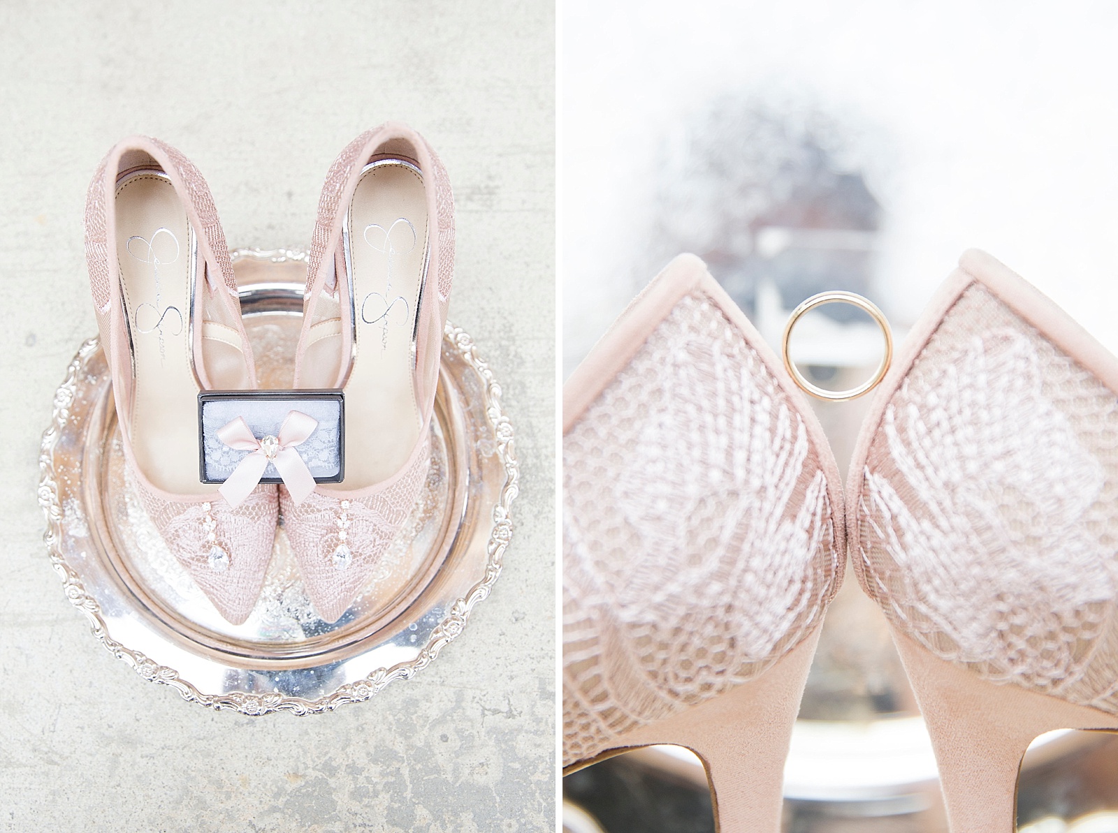 bride's details for Newland Barn wedding day