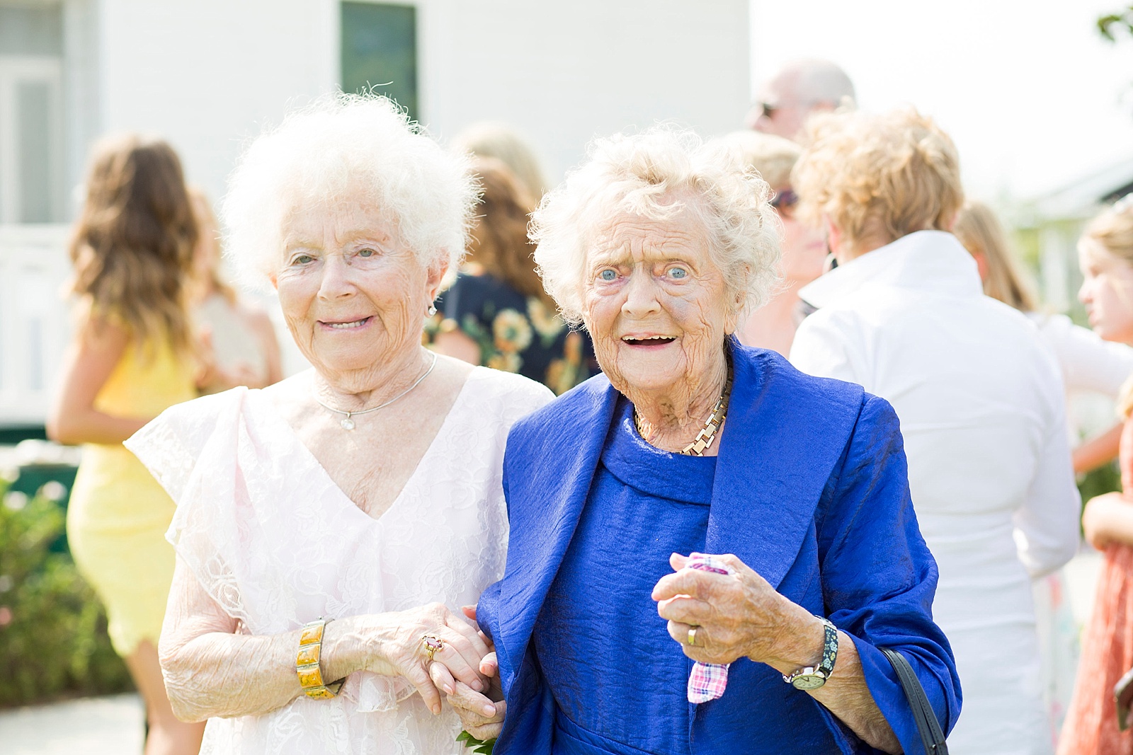 grandmothers on wedding day at Newland Barn