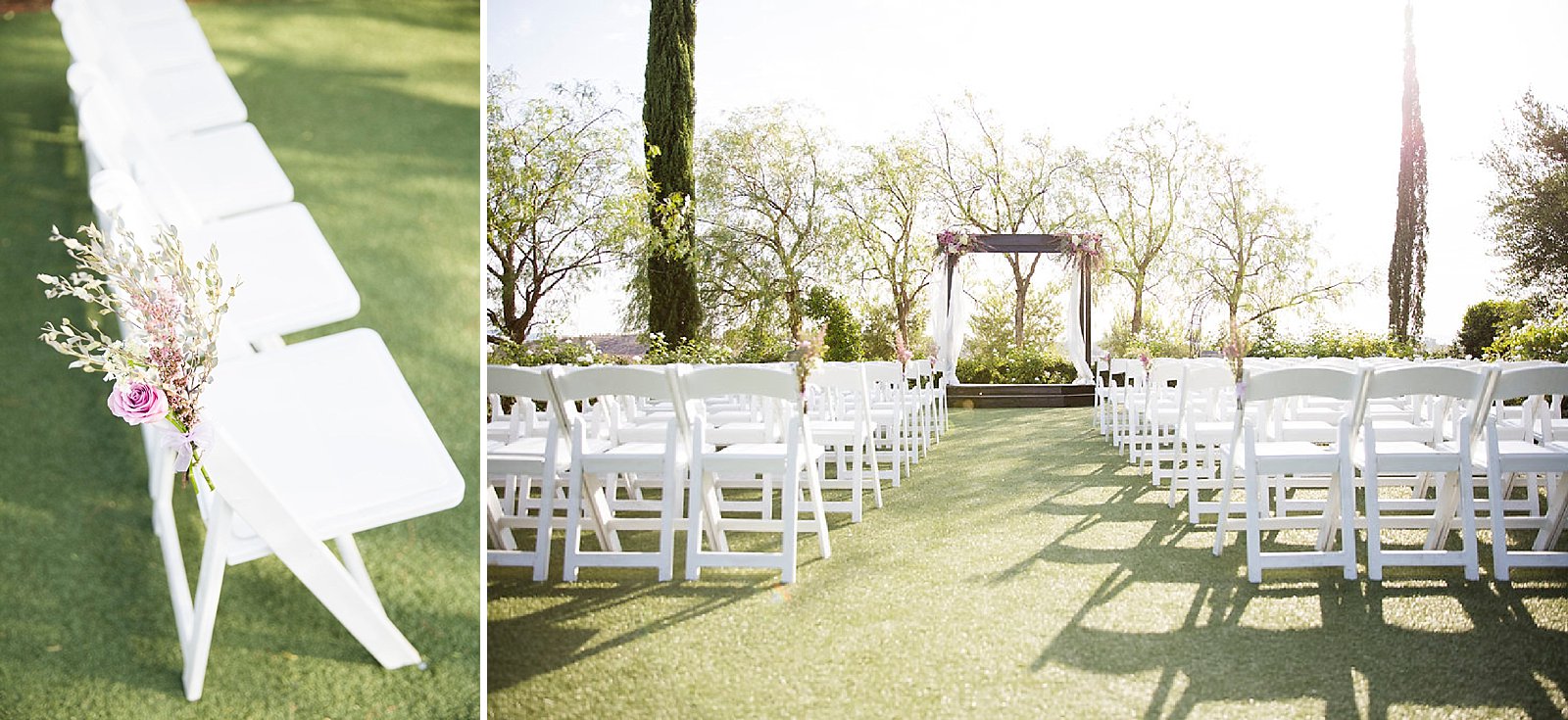 outdoor ceremony decor photographed by Randi Michelle Photography