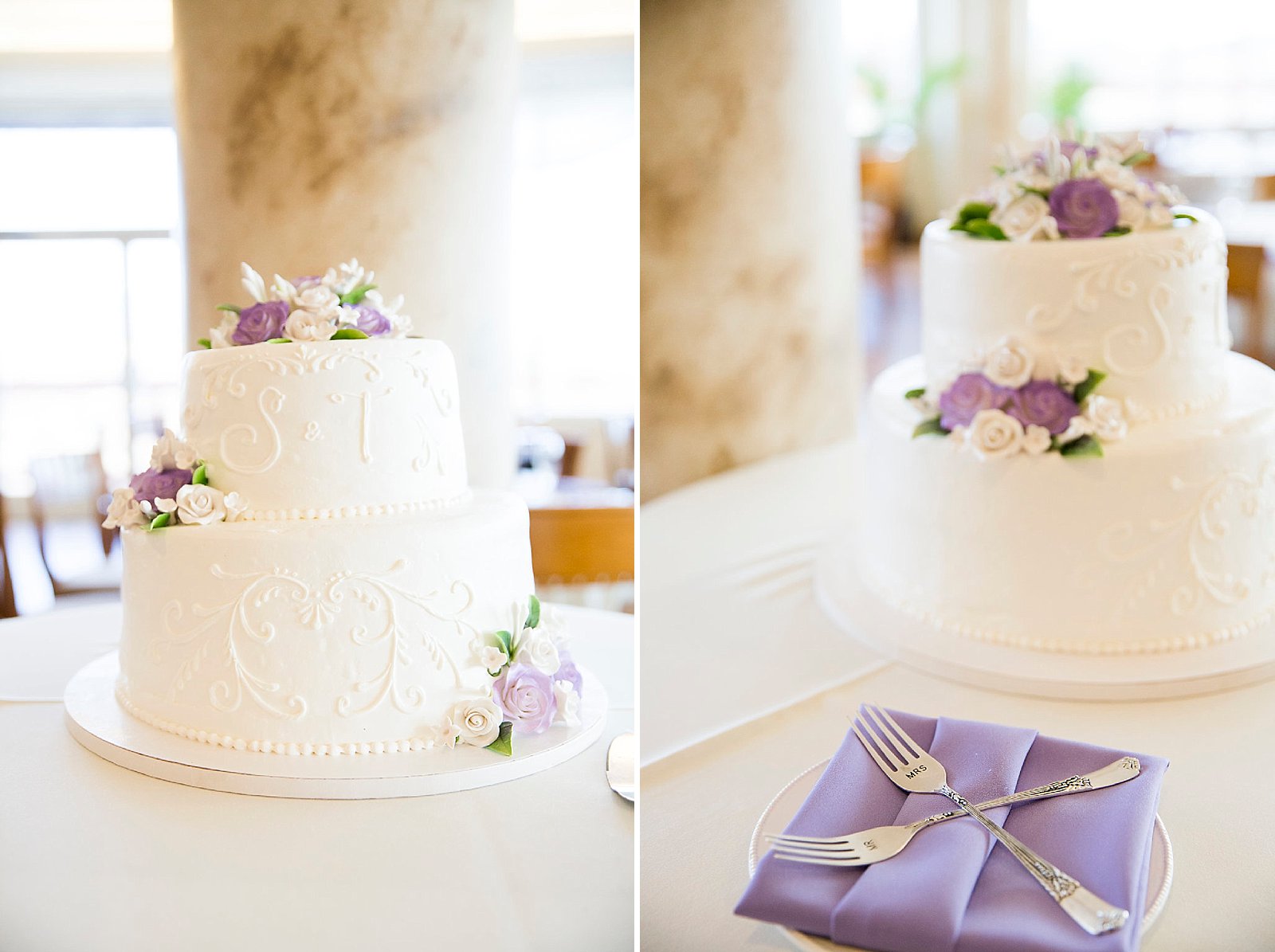 wedding cake for Falkner Winery wedding