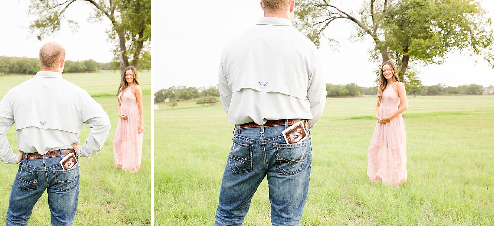 Southlake Texas maternity announcement with Randi Michelle Photography
