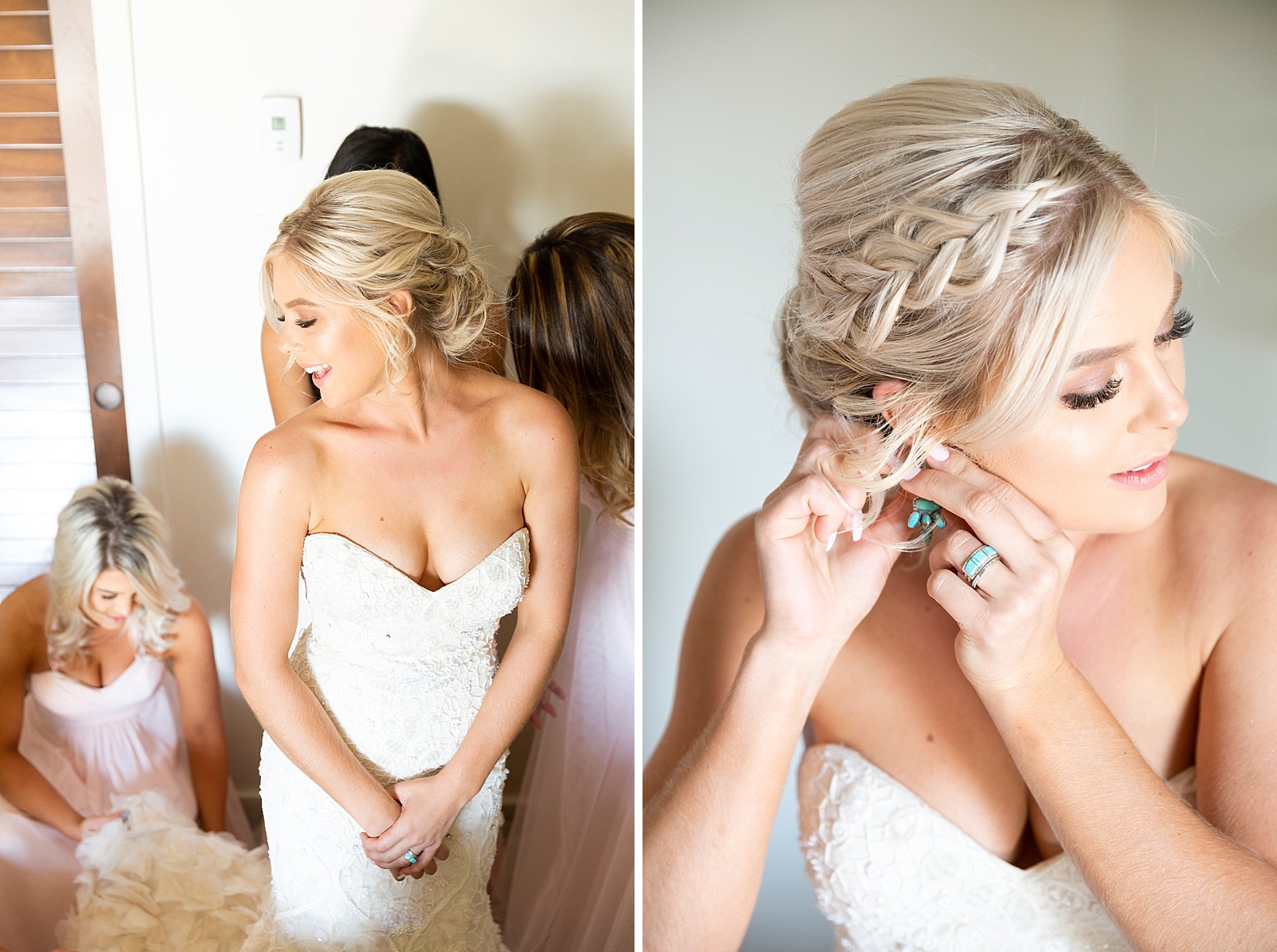 Bride gets ready for Arizona wedding day photographed by Randi Michelle Photography