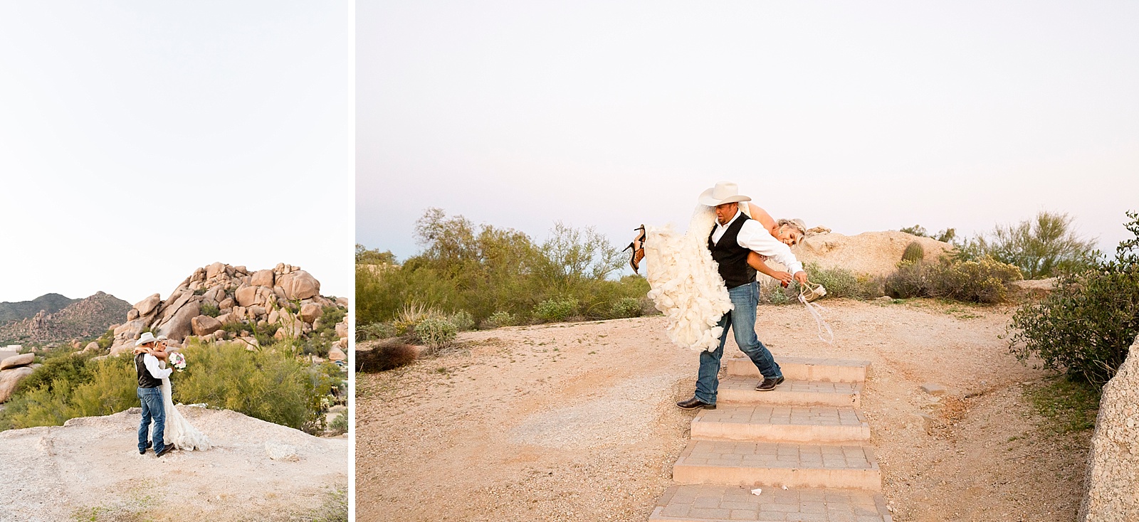 Randi Michelle Photography captures bride and groom wedding portraits in AZ