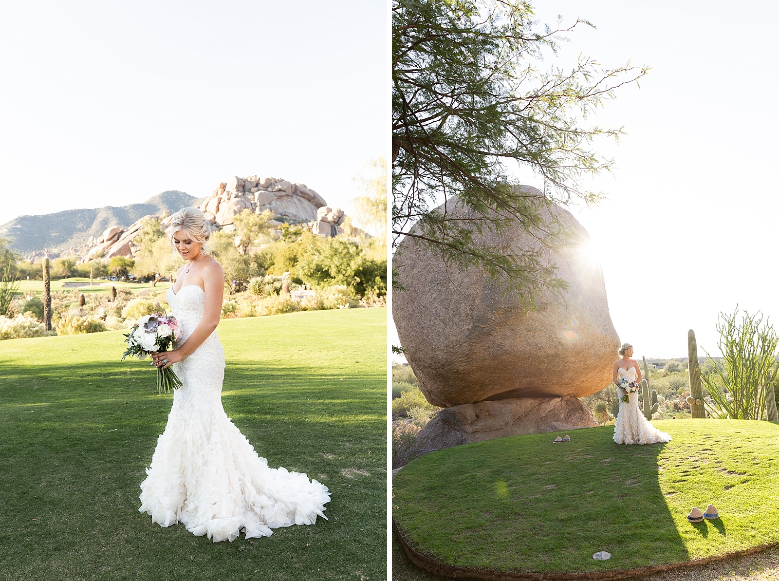 Wedding portraits at The Boulders Resort and Spa photographed by AZ photographer Randi Michelle Photography