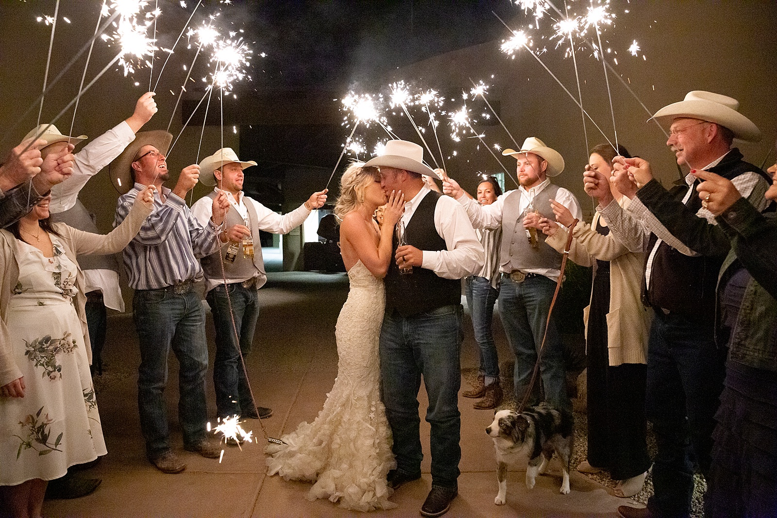 Randi Michelle Photography captures sparkler exit at The Boulders Resort and Spa