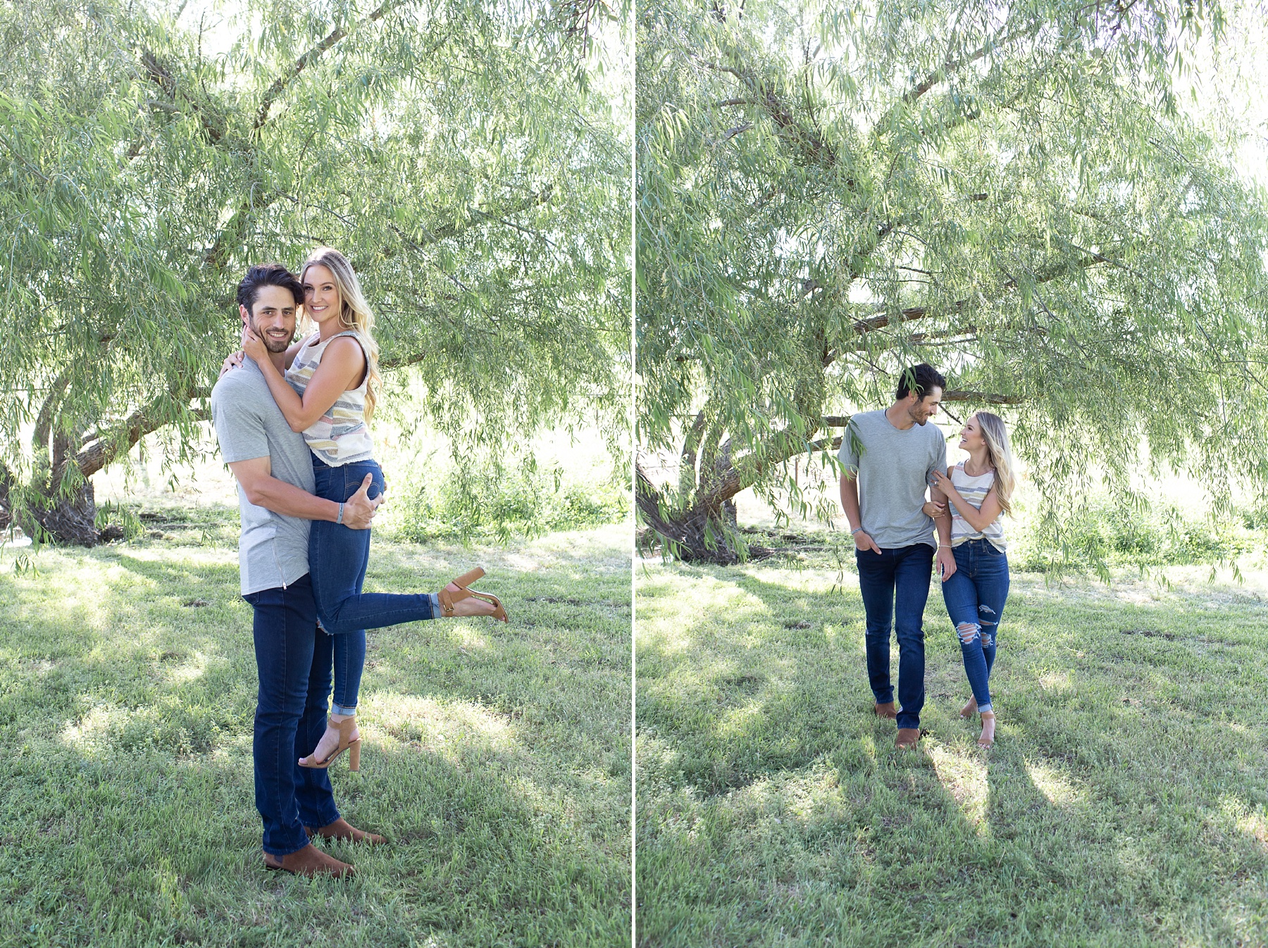 Randi Michelle photographs relaxed Texas engagement session