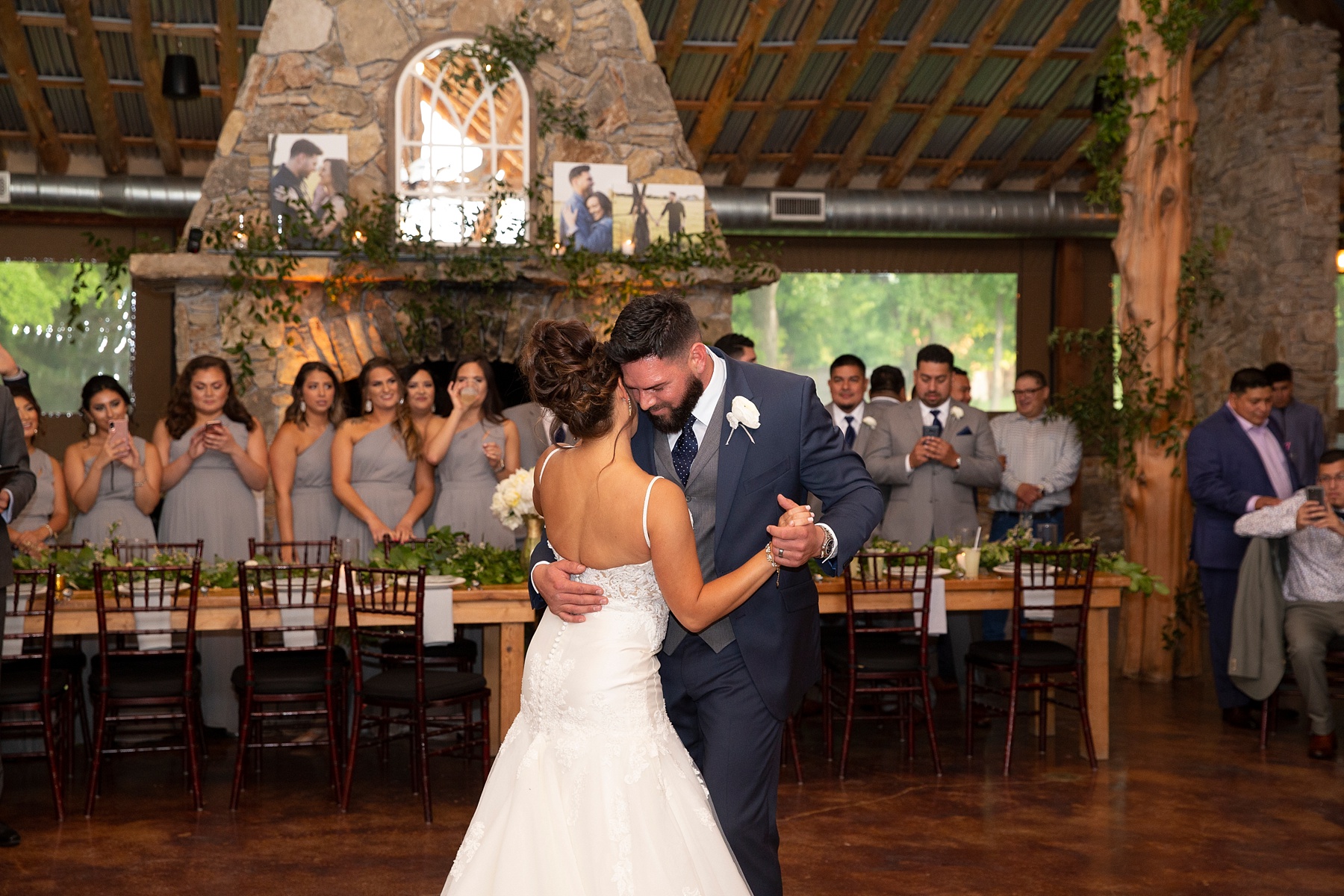 first dance at Brooks at Weatherford wedding reception photographed by Randi Michelle