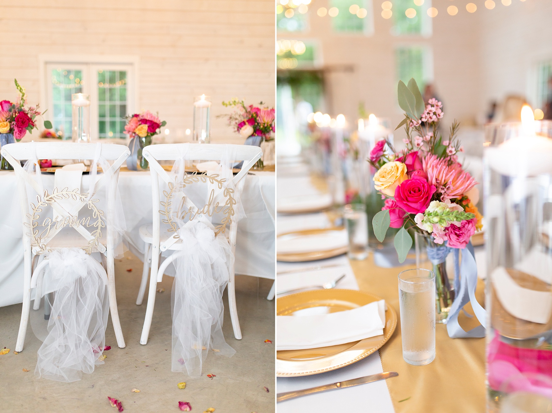 details for rustic spring wedding at the Establishment Barn photographed by Randi Michelle Weddings