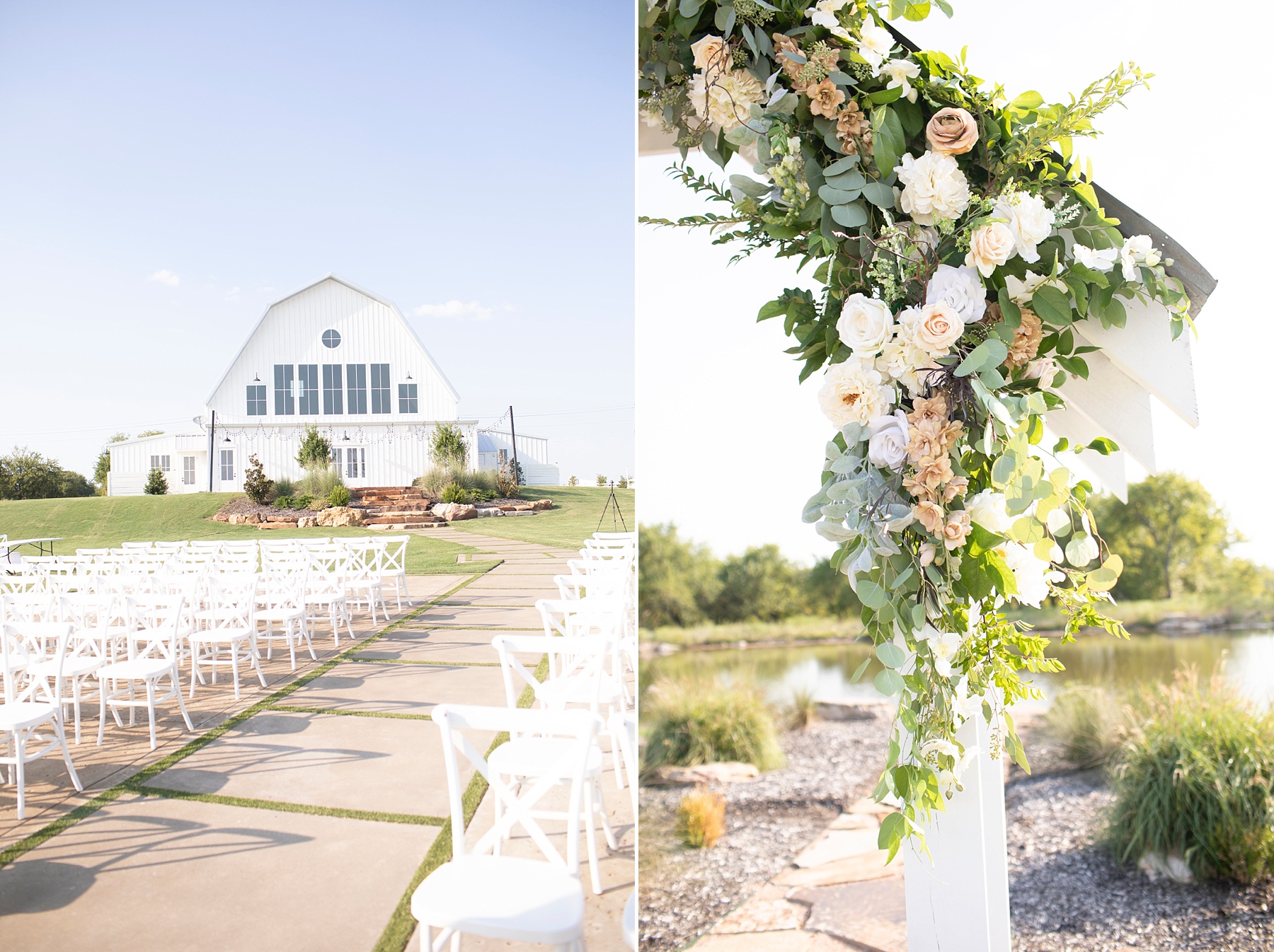 outdoor ceremony space at The Nest at Ruth Farm photographed by Randi Michelle