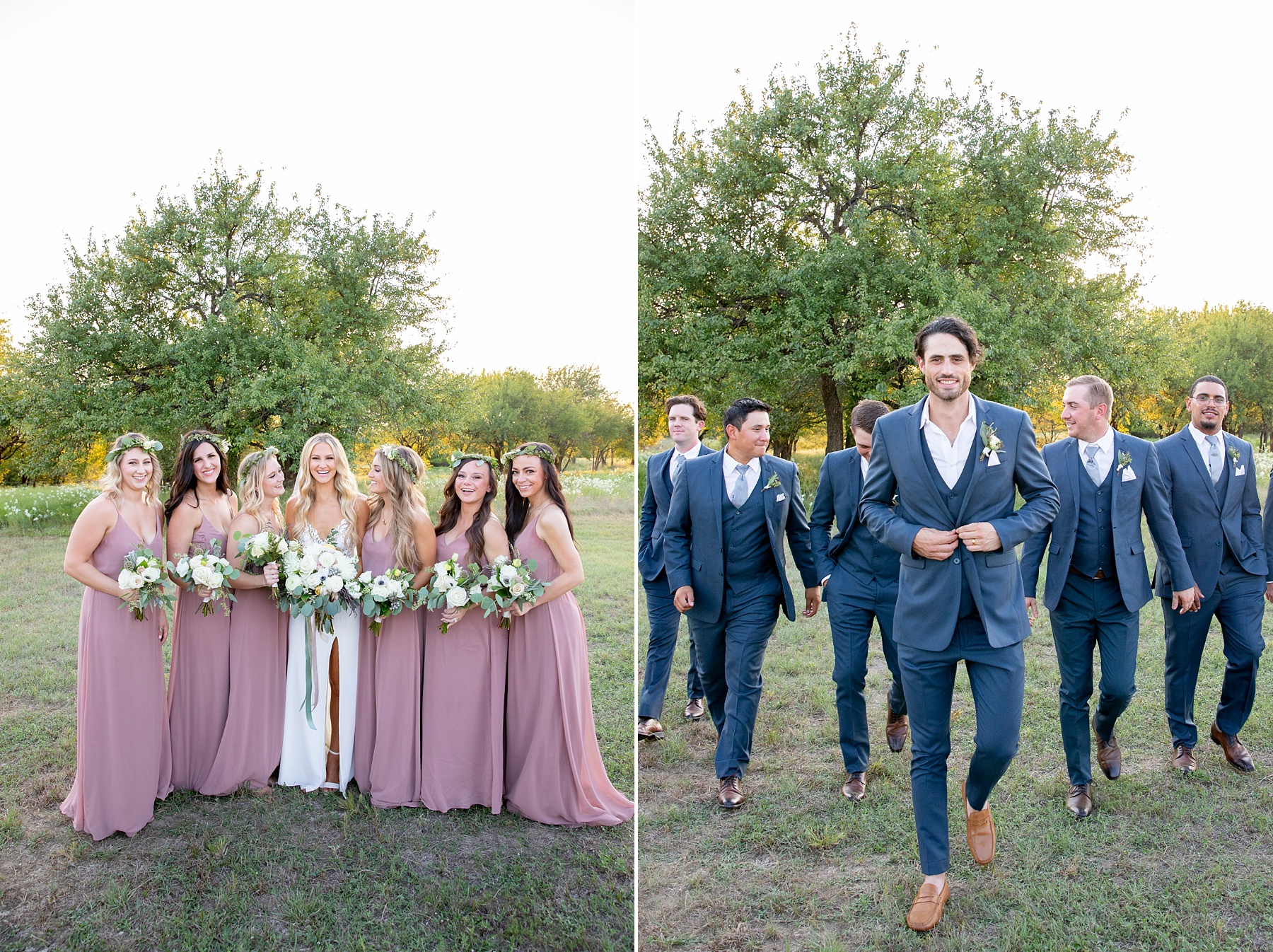 wedding party portraits in Dallas TX photographed by Randi Michelle