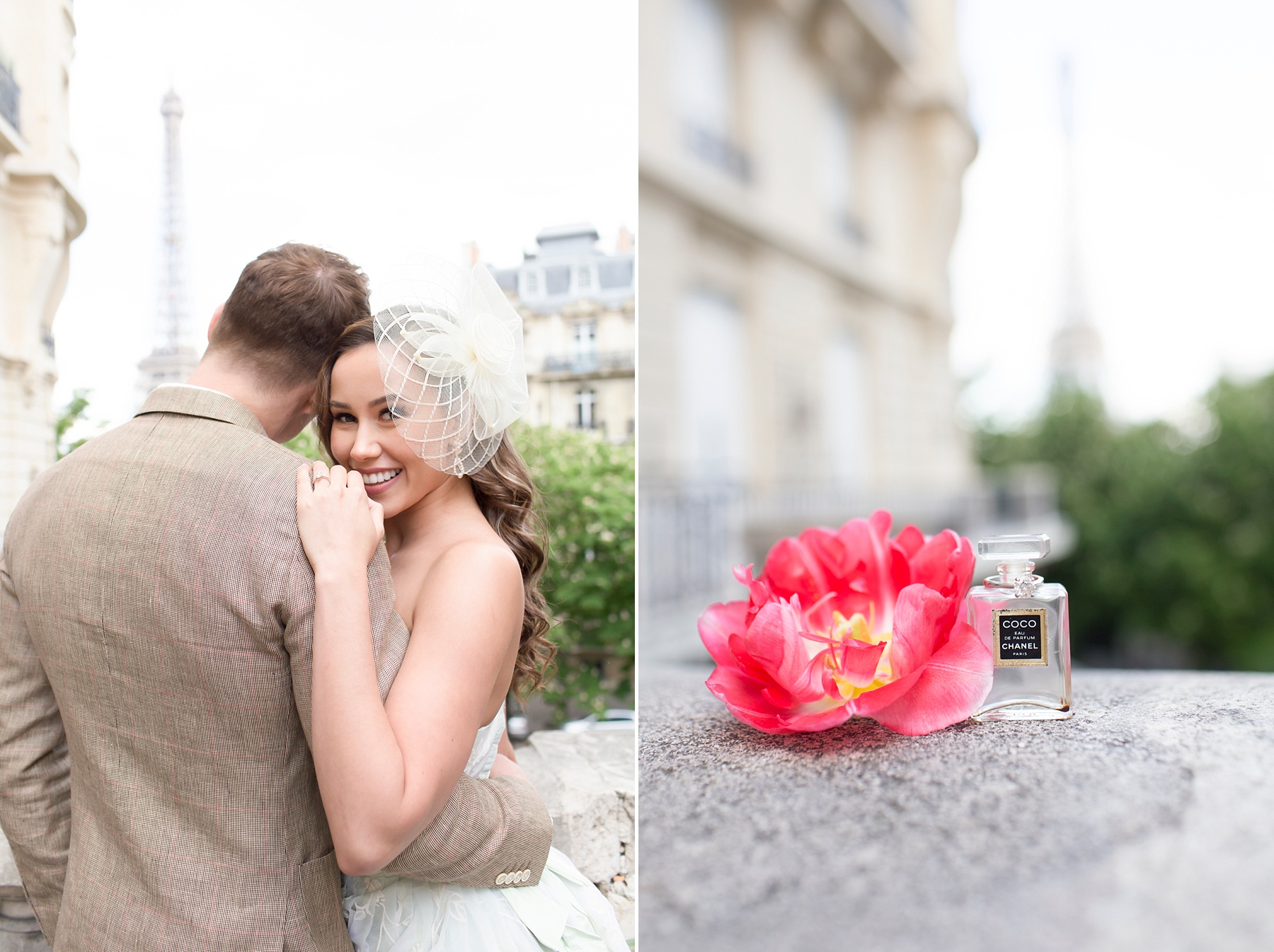 Parisian engagement session near the Eiffel Tower with Randi Michelle