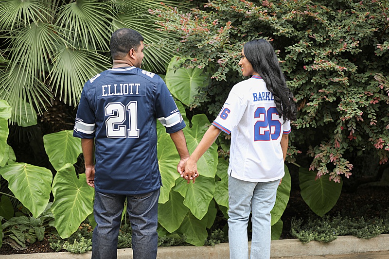 custom jerseys for engagement portraits in Dallas