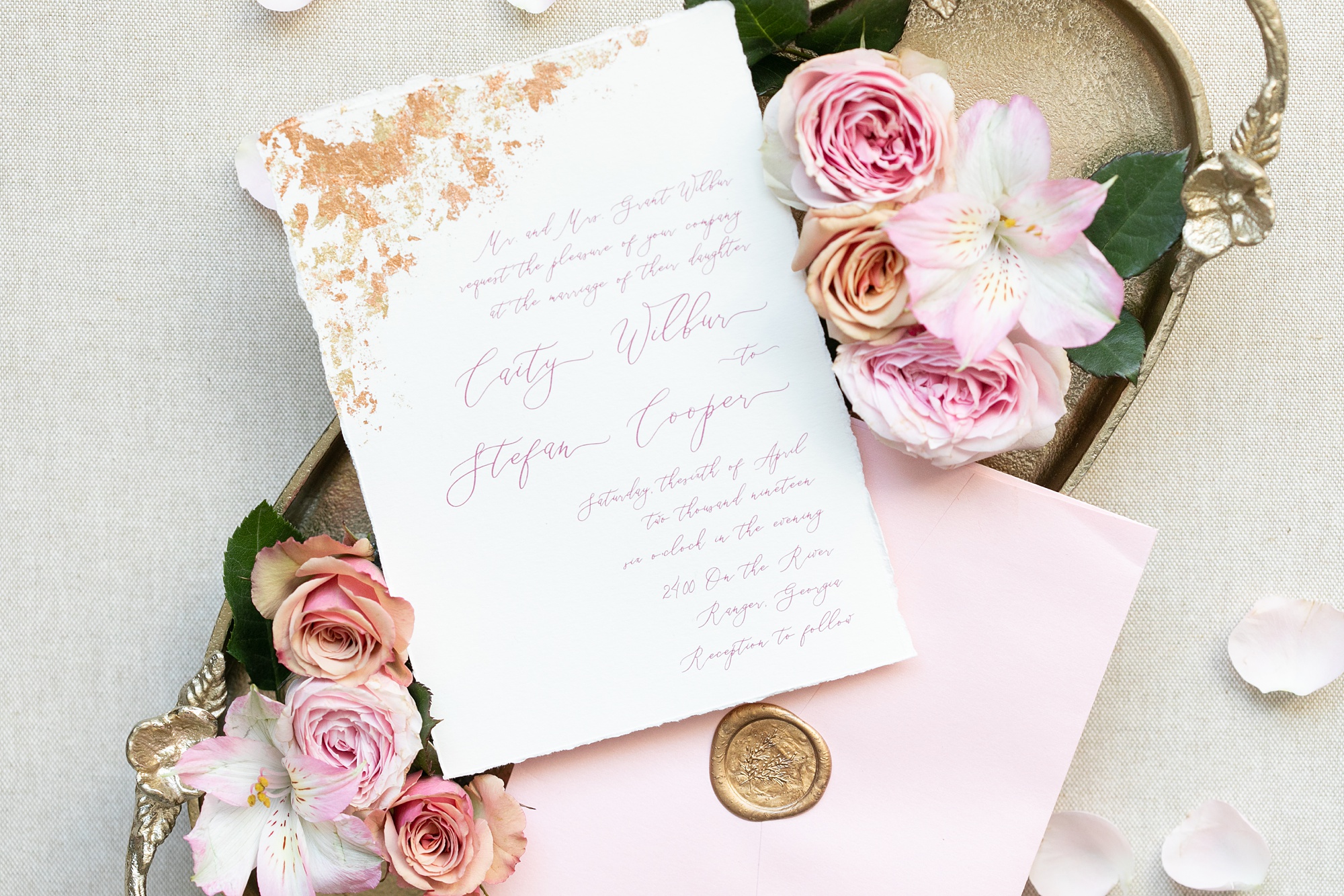 wedding stationery for branding session in Dallas TX