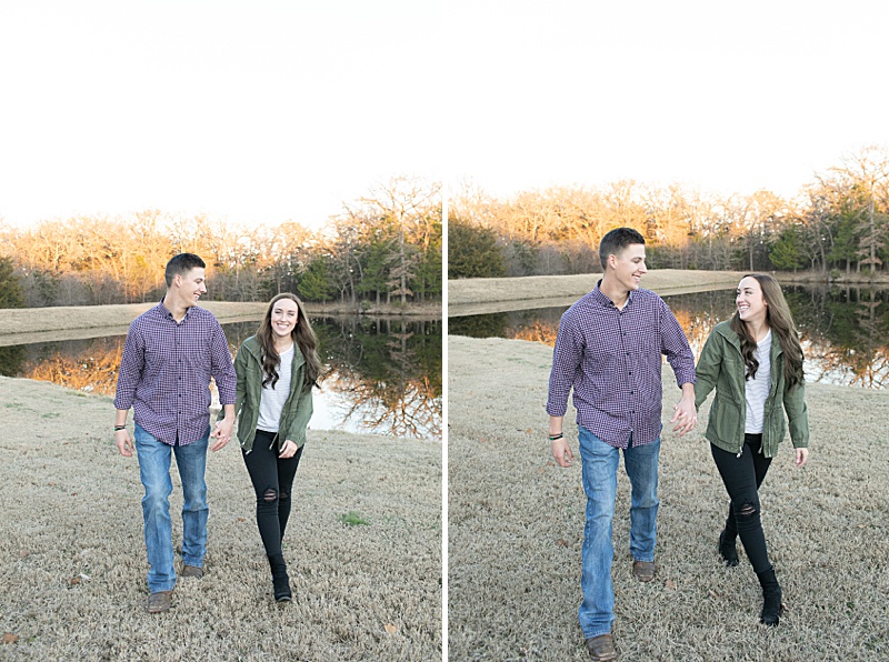proposal at Texas lake photographed by Randi Michelle Weddings