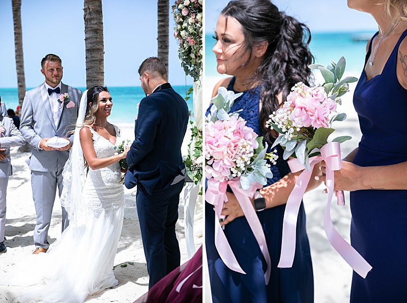 beach wedding in Cancun Mexico