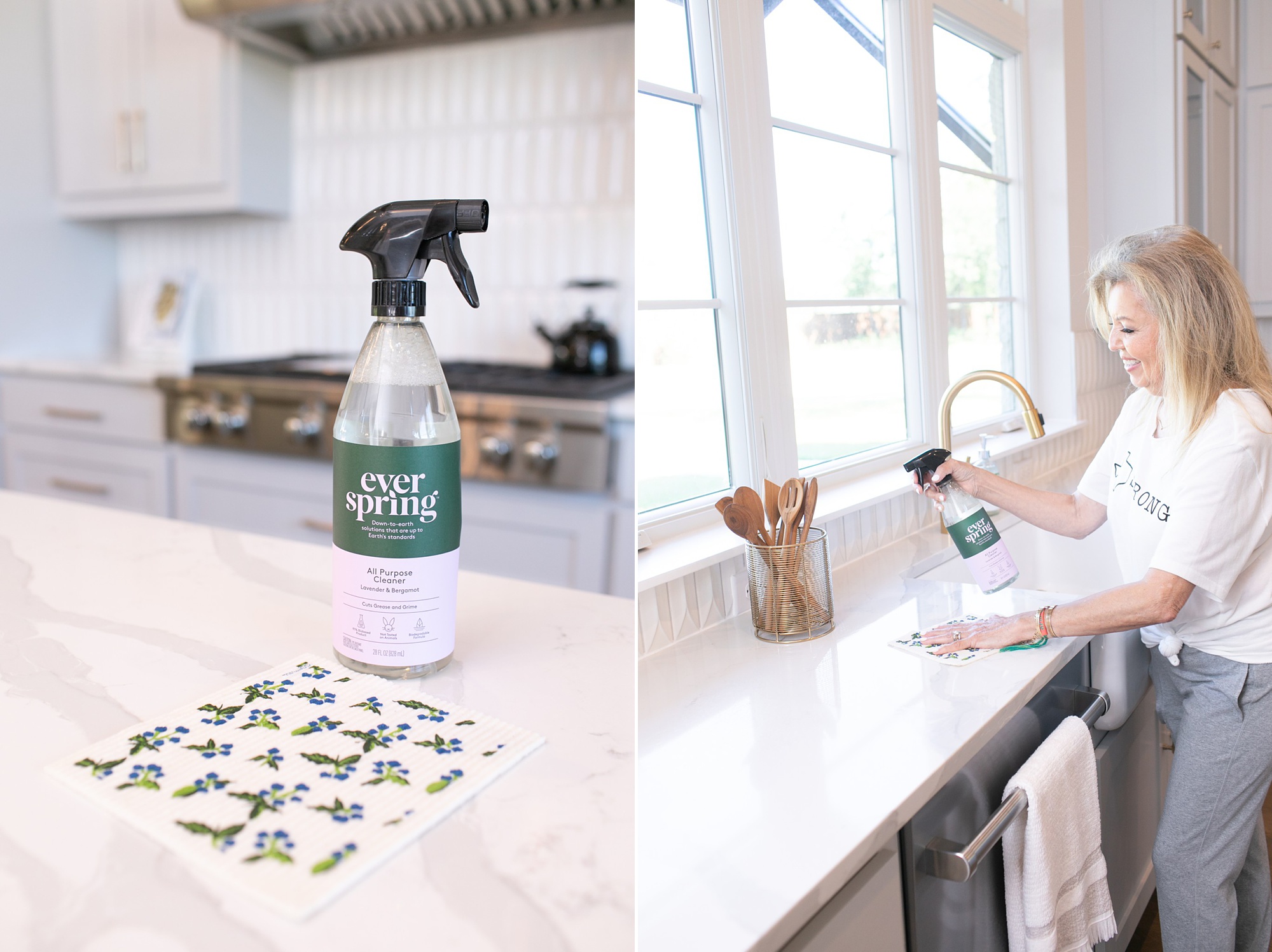 kitchen cleaning supplies in Bochy's subscription box