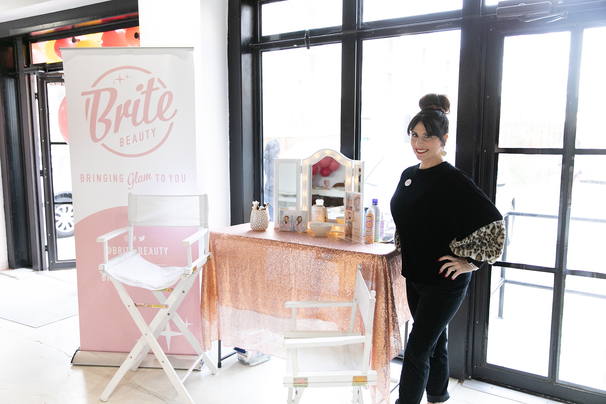 Brite Beauty station at Dallas Girl Gang event